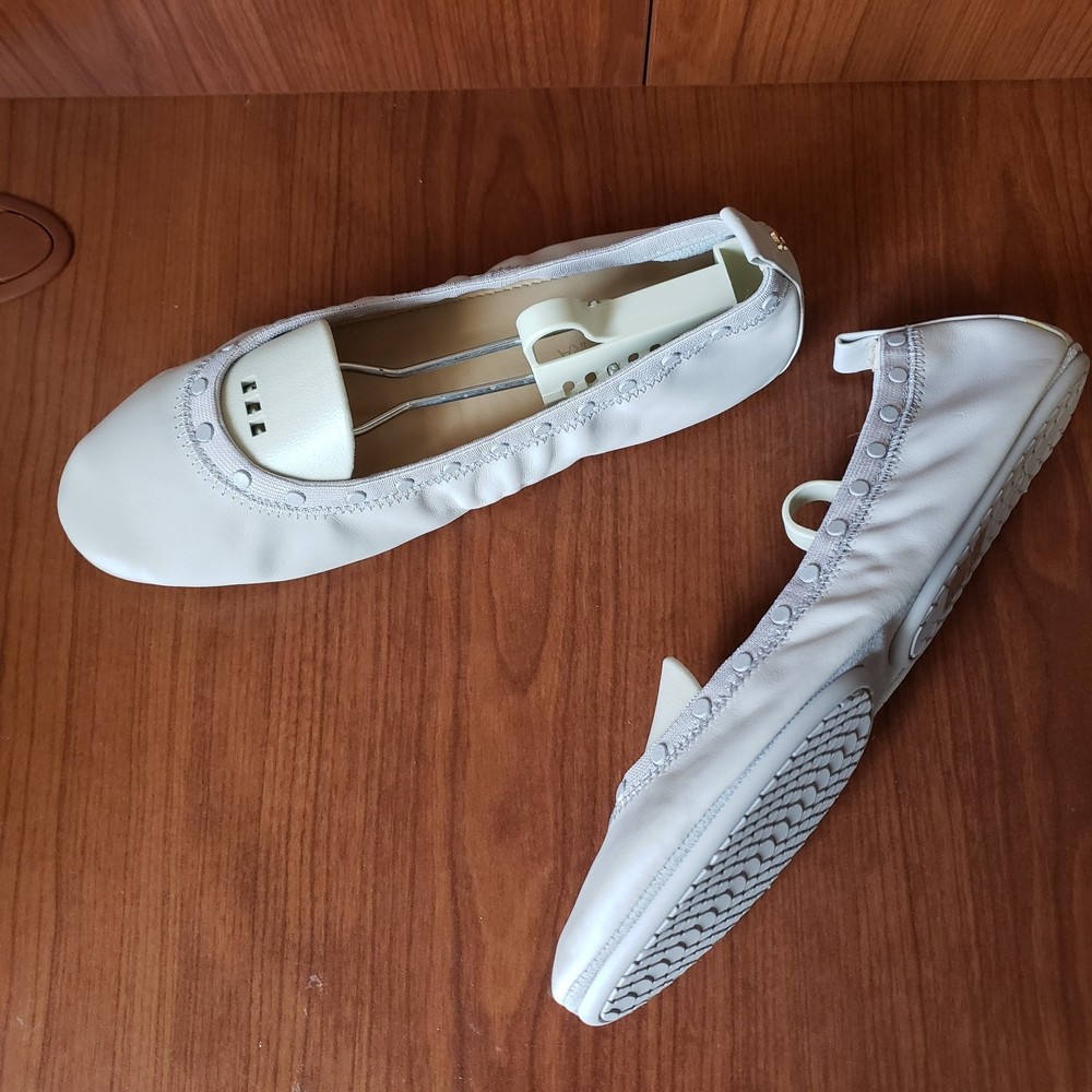 Yosi Samra Womens Samara Studs (Vapor) foldable/Flexible Leather Ballet Flat 10
